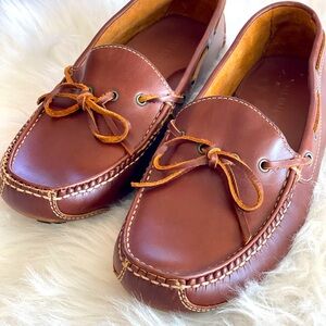 Mens Cole Haan Gunnison Waxy Leather Boat Style Drivers | Size 10.5